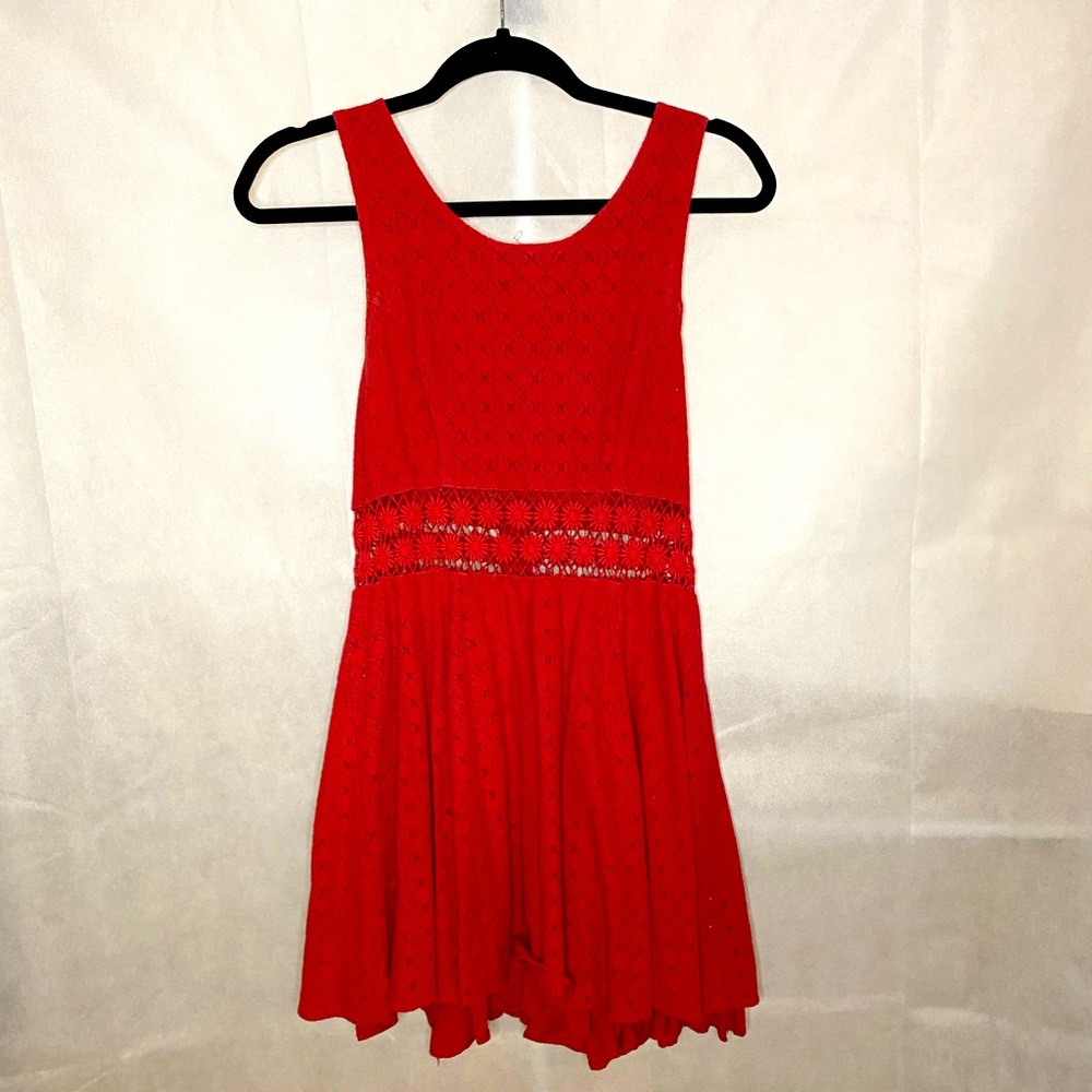 Free People Salmon Color Mini Dress